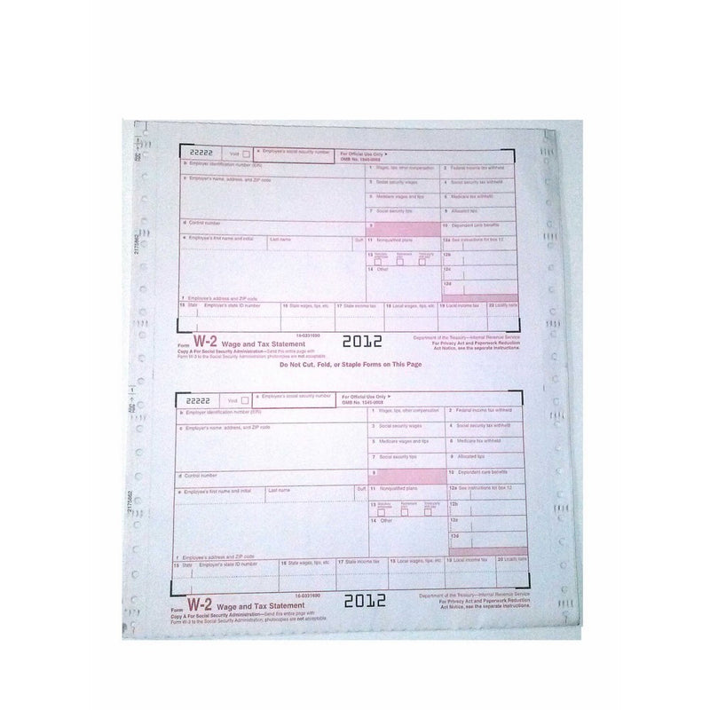 TOP2206C - Tops W-2 Tax Form