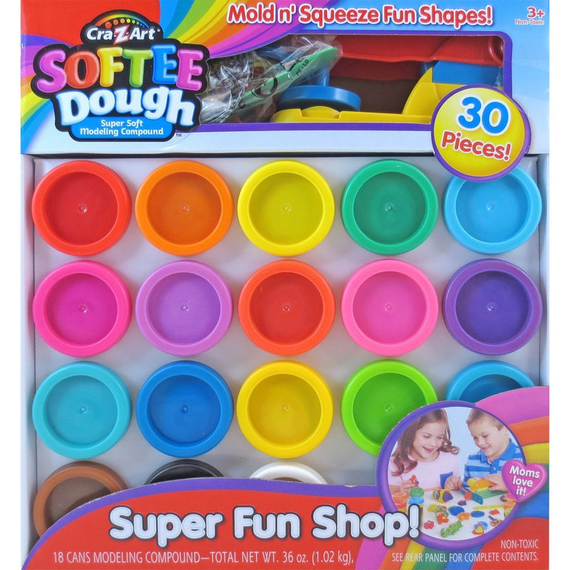 Cra-Z-Art Super Rainbow Softee Dough Color Pack Set (30-Piece)