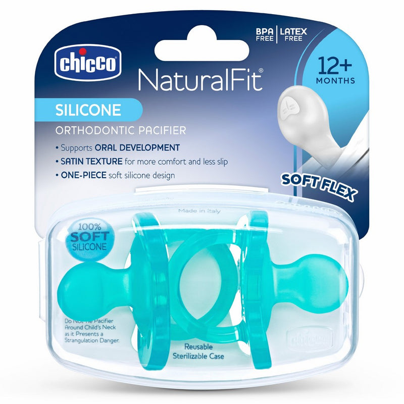 Product title : Chicco NaturalFit Pacifier Blue Soft Silicone 12M (2 pcs)