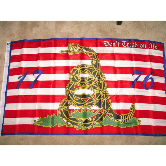 Navy Jack Tea Party 1776 2-Ply Super-Poly 3X5 Flag Double Sided