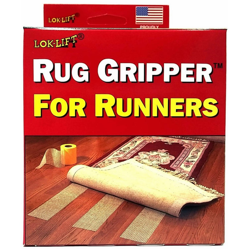 Lok-Lift Rug Gripper for Runners Non-slip Tape, 4-Inch by 25-Feet (Pack of 2) by Optimum Technologies