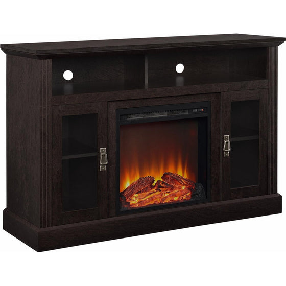 Altra Furniture Chicago Fireplace TV Stand, 50", Espresso