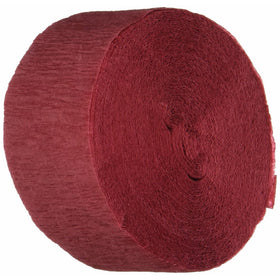 2 ROLLS Maroon Burgundy Crepe Paper Streamers, 145 Feet Total, Made in USA