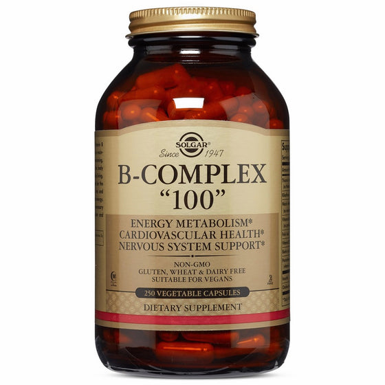 Solgar – B-Complex “100”, 250 Vegetable Capsules