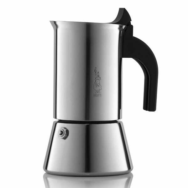 Venus Induction Capable Espresso Coffee Maker, Stainless Steel, 4 cup