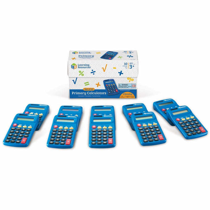 Learning Resources Primary Calculator, Set of 10