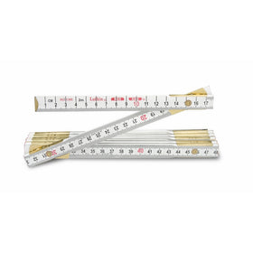 Lufkin 062CMEN 2m 6-Feet by 5/8-Inch Metric and English Wood Rule Red End