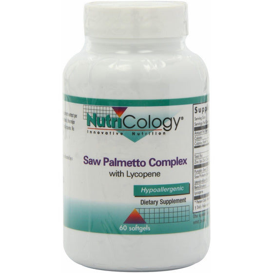 Nutricology Saw Palmetto Complex, Softgels, 60-Count