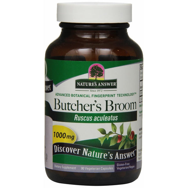 Nature's Answer Butcher's Broom Root, 90-Count