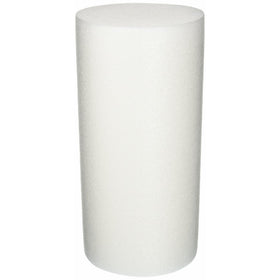 Body Sport White Foam Roller, 6 x 12-Inch