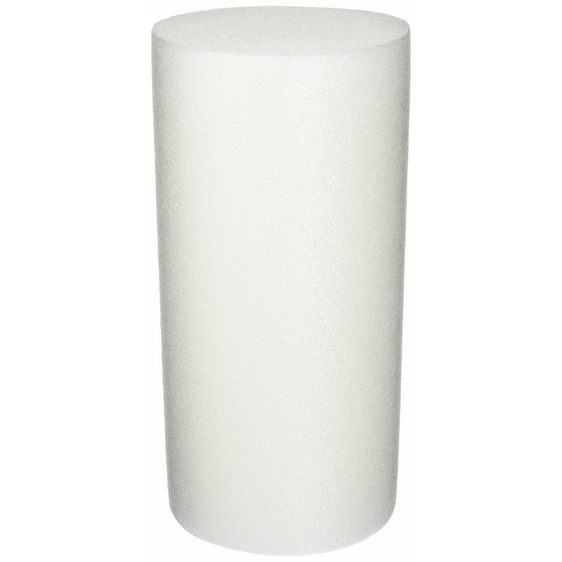 Body Sport White Foam Roller, 6 x 12-Inch