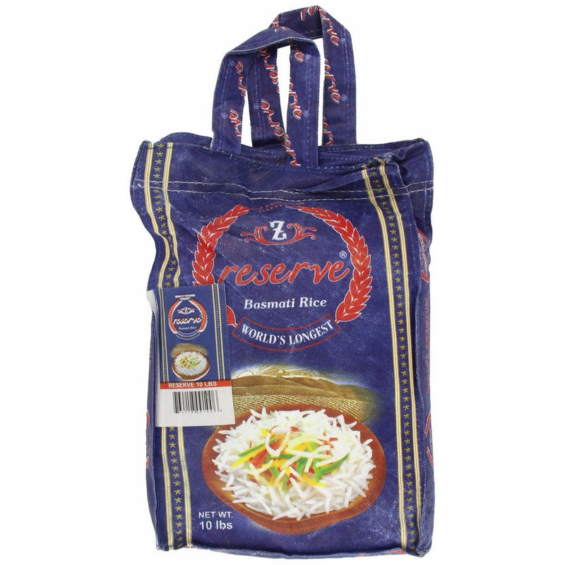 Zafarani Reserve Basmathi Rice 10-Pounds