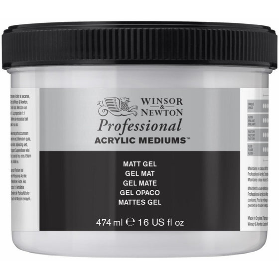 Winsor & Newton 3050915 Professional Acrylic Medium Matt Gel, 474ml