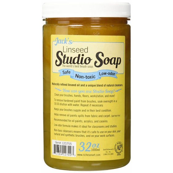 Jack Richeson 120755 1000 ml Linseed Studio Soap