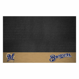 Fanmats MLB Milwaukee Brewers Vinyl Grill Mat