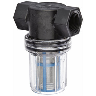 Banjo LSTM075-80C Polypropylene Mini T-Strainer with Clear Bowl, 80 Mesh, 3/4" NPT Female