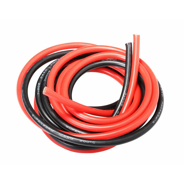 10 Gauge Silicone Wire 10 Feet - 10 AWG Silicone Wire - Flexible Silicone Wire