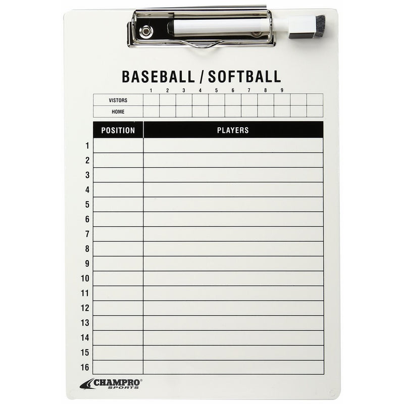 CHAMPRO Baseball/Softball Board (White, 12 x 9-Inch)