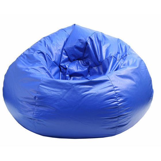 Gold Medal Bean Bags Wet Look Vinyl Bean Bag, Medium/Tween, Blue