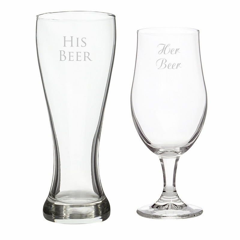 Cathy's Concepts His Beer/Her Beer Pilsner Set