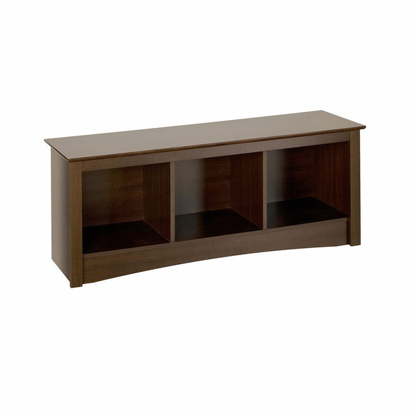 Prepac Espresso Cubbie Bench