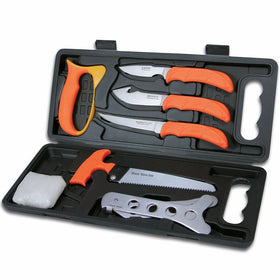 Outdoor Edge WildPak, WP-2, Field Butchering Kit for Big Game Hunting (8 Pieces)
