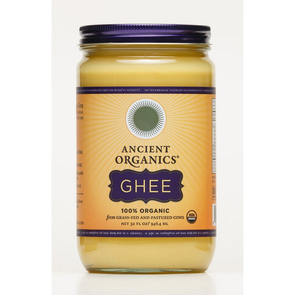 ANCIENT ORGANICS 100% Organic Ghee from Grass-fed Cows, 32oz