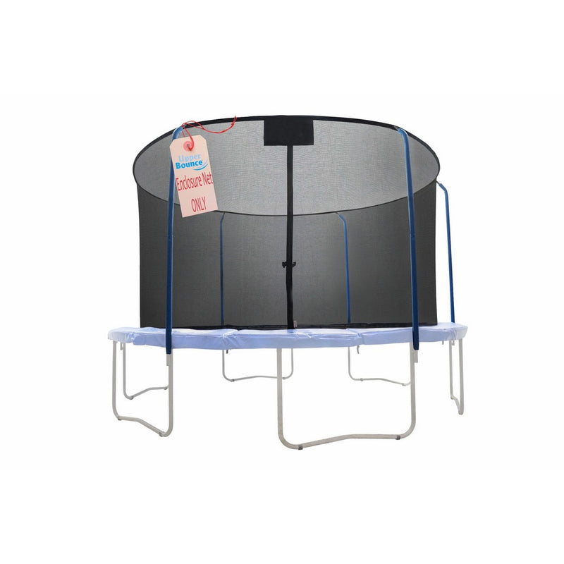 Upper Bounce Trampoline Replacement Net, For Bazoongi Trampoline Model #'s BZJP1514C and BZJP1506 or 15' Round Frames, Using 5 Curved Poles With Top and Bottom Ring Enclosure System -NET ONLY