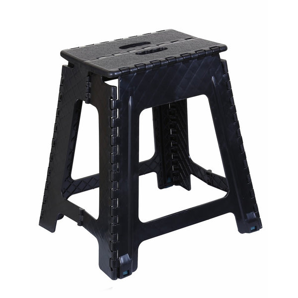 Folding Step Stool 18 Inch (Black)