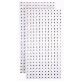 Tempered Wood Pegboard TPB-2WF 24-Inch W x 48-Inch H x 1/4-Inch D Custom PaintedHeavy Duty Round Hole Pegboards, Blissful White