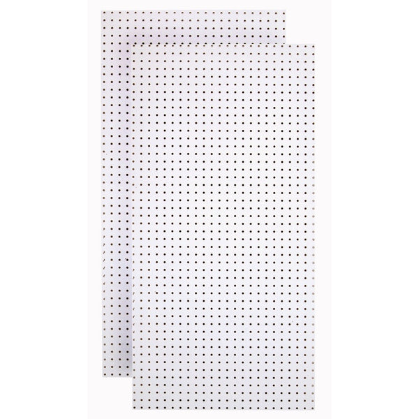 Tempered Wood Pegboard TPB-2WF 24-Inch W x 48-Inch H x 1/4-Inch D Custom PaintedHeavy Duty Round Hole Pegboards, Blissful White