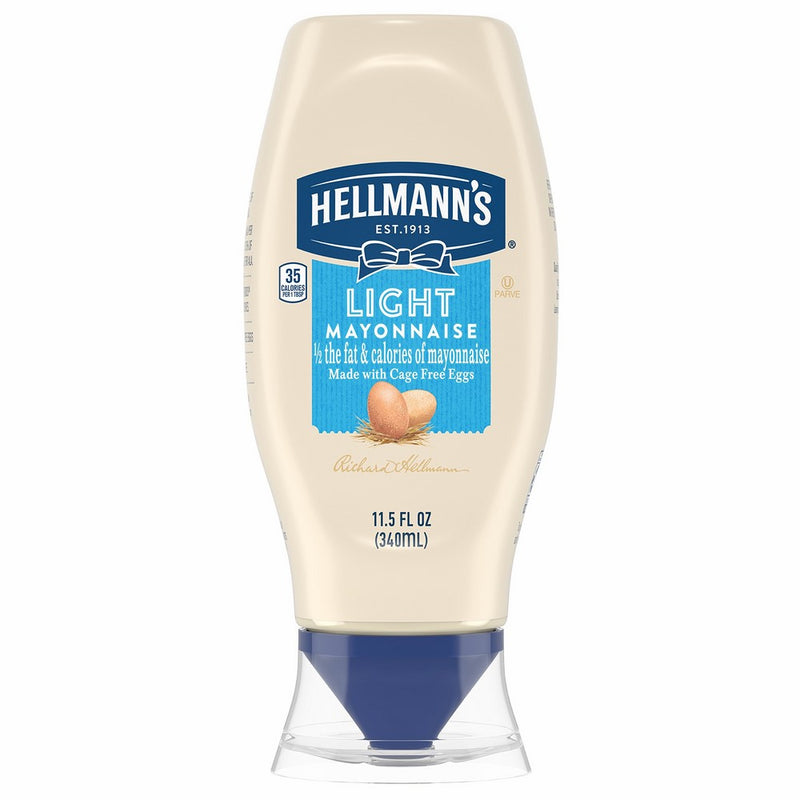 Hellmann's Light Mayonnaise, Squeeze, 11.5 oz