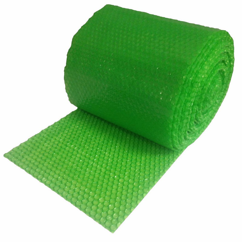 UBOXES Small Bubble Cushioning Wrap, 50' 3/16" 12" Wide, Green (BUBBSMA12GRE)