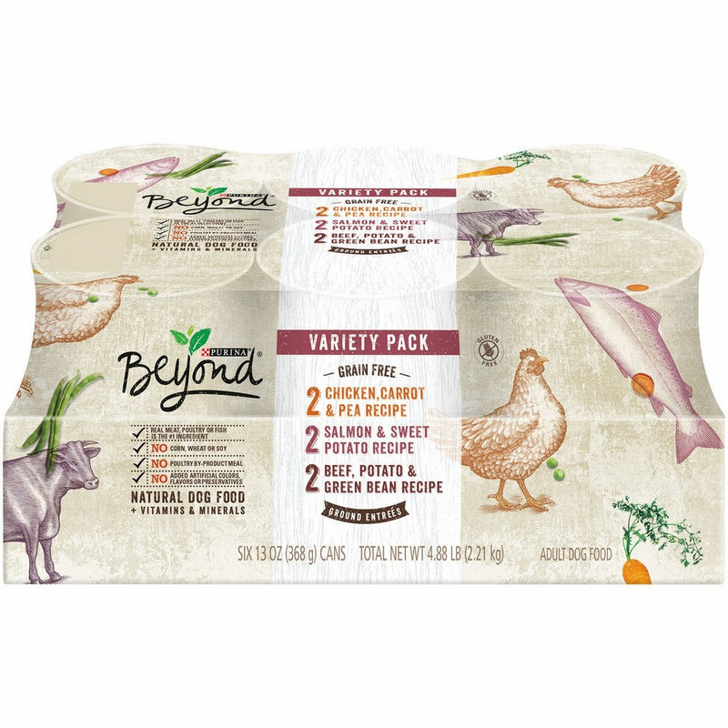 Purina Beyond Grain-Free Ground Entrees Adult Wet Dog Food Variety Pack