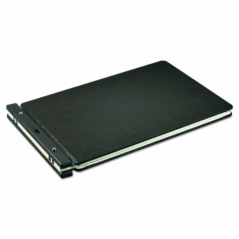 Wilson Jones 24166N Raven Vinyl-Guarded Post Binder, 2" Cap, 11 x 17, Black