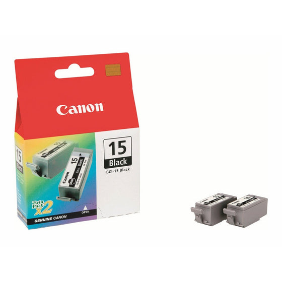 Canon BCI-15 Black Ink Cartridge (Twin Pack)