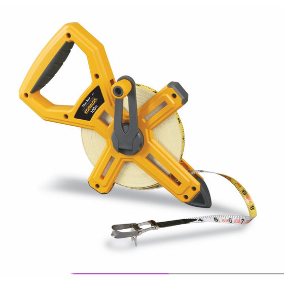 Komelon 6611 Open Reel Fiberglass Tape Measure, 100-Feet