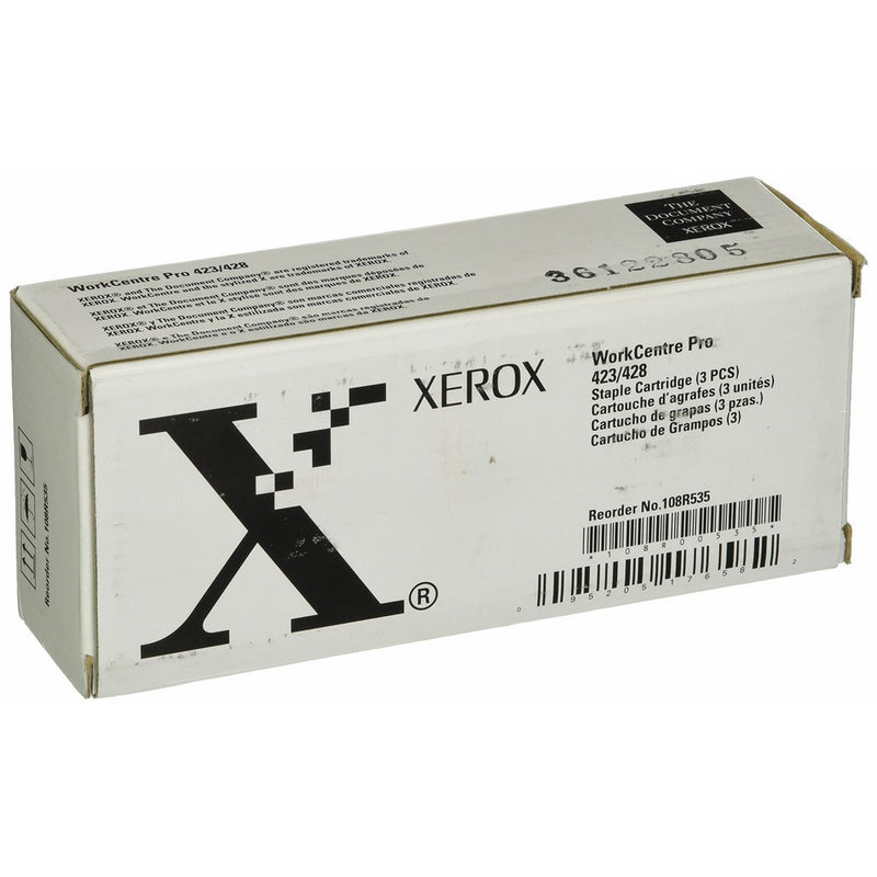 Xerox Staple Refills, 3000 Staples/Refill Unit, EA=Box of 3 Refill Units (108R00535)