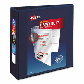Avery Nonstick Heavy-Duty EZD Reference View 3" Navy Blue Binder (79803)
