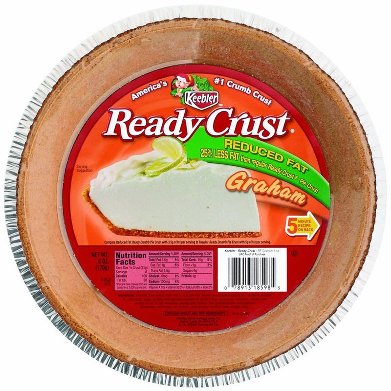 Ready Crust Reduced Fat Graham (9-Inch) Pie Crust, 6-Ounce Packages (Pack of 12)