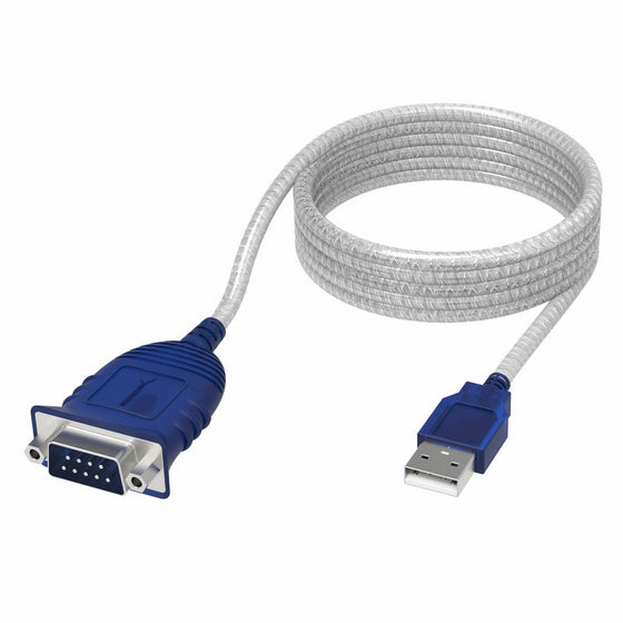 Sabrent SBT-USC6M 6 feet USB to RS-232 DB9 Serial 9 pin Adapter (Prolific PL2303)