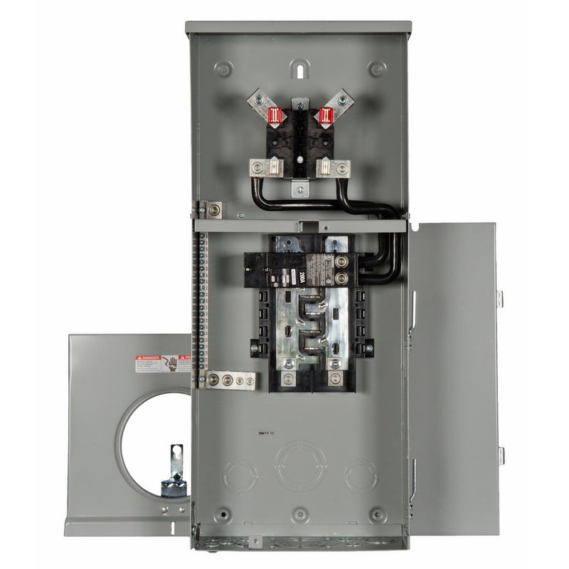 Siemens MC0816B1200T 8 Space, 16 Circuit, 200 Amp Main Breaker Meter Combination with Ring Type Cover