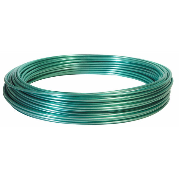 Hillman Fasteners 122100 100-Feet Green Vinyl Jacketed Clothesline Wire