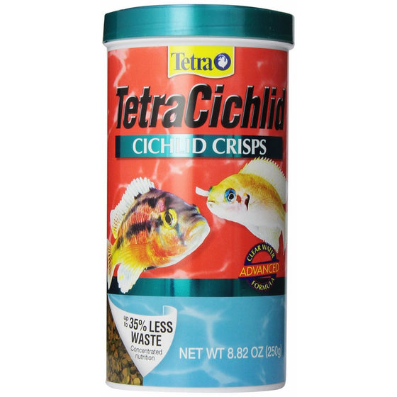 Tetra TetraCichlid Cichlid Crisps Advanced Formula, 8.82-Ounce