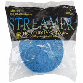 Cindus Crepe Streamers, 1.75" by 81', Turquoise