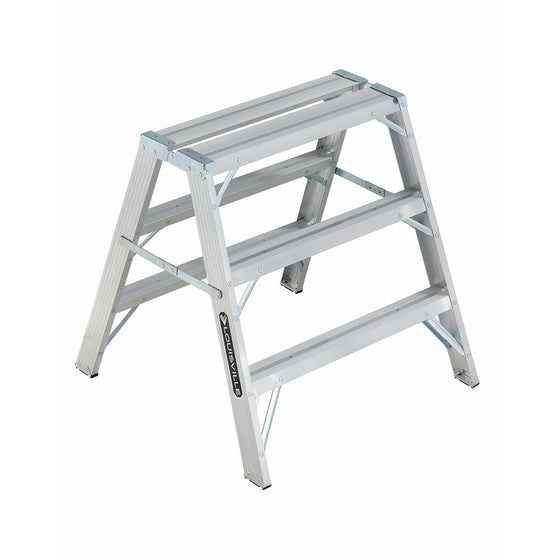 Louisville Ladder 3-Foot Aluminum Sawhorse, 300-Pound Duty Capacity, Type IA, L-2032-03