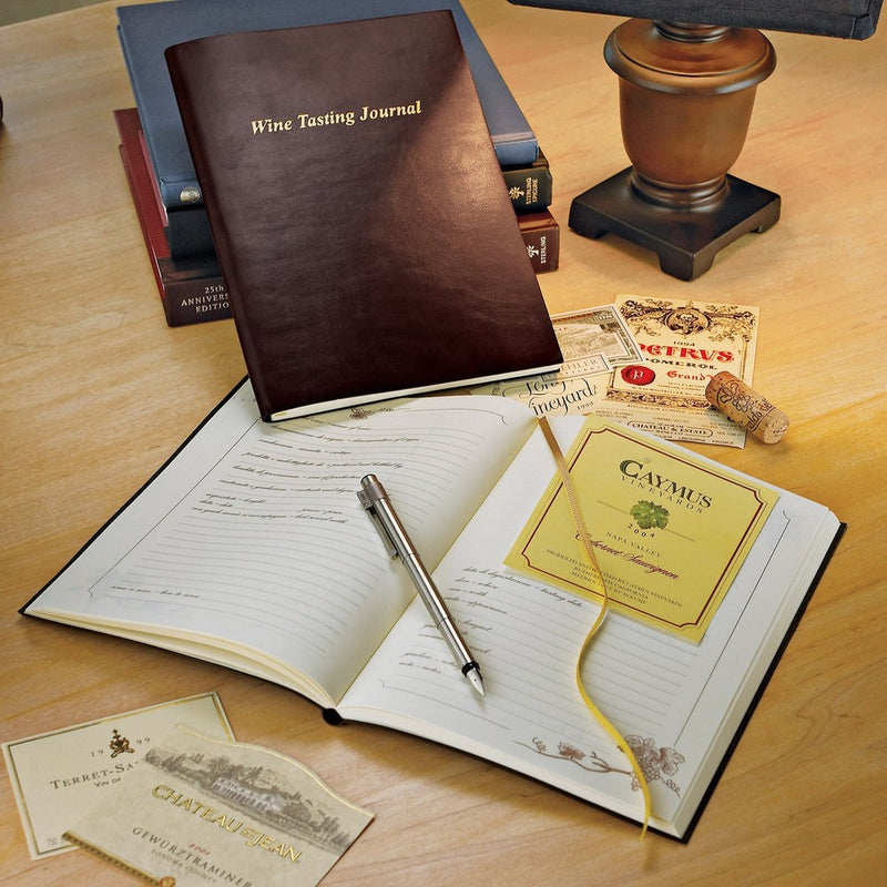 Wine Enthusiast Bonded Leather Wine Tasting Journal