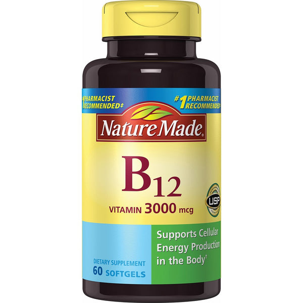 Nature Made Vitamin B12 3000 mcg. Softgels 60 Ct