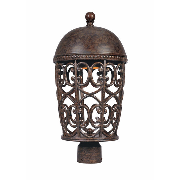 Designers Fountain 97596-BU Amherst-DS Post Lanterns, Burnt Umber