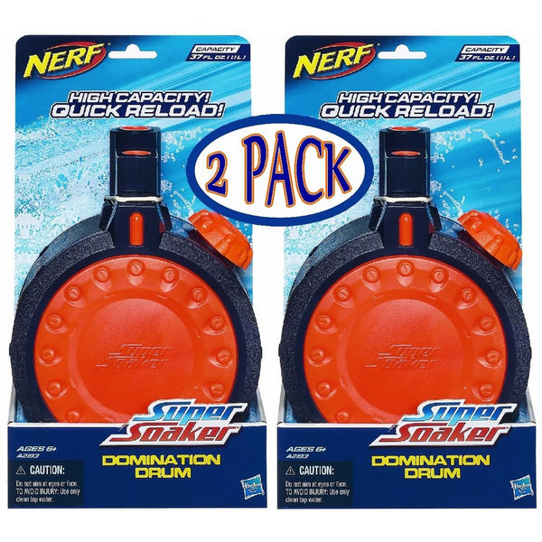 SUPERSOAKER Nerf Super Soaker Domination Drum Water Clip - 2 Pack